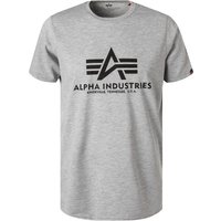 ALPHA INDUSTRIES Herren T-Shirt grau von alpha industries