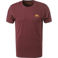 ALPHA INDUSTRIES Herren T-Shirt rot von alpha industries