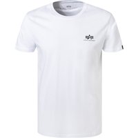 ALPHA INDUSTRIES Herren T-Shirt weiß von alpha industries