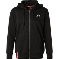 ALPHA INDUSTRIES Herren Sweatjacke schwarz unifarben von alpha industries
