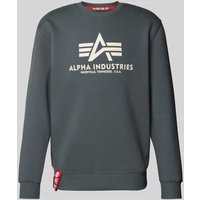 Alpha Industries 'BASIC SWEATER' mit Logo-Print in Dunkelgrau, Größe XXXL Alpha Industries 'BASIC SWEATER' mit Logo-Print in Dunkelgrau, Größe XXXL von alpha industries