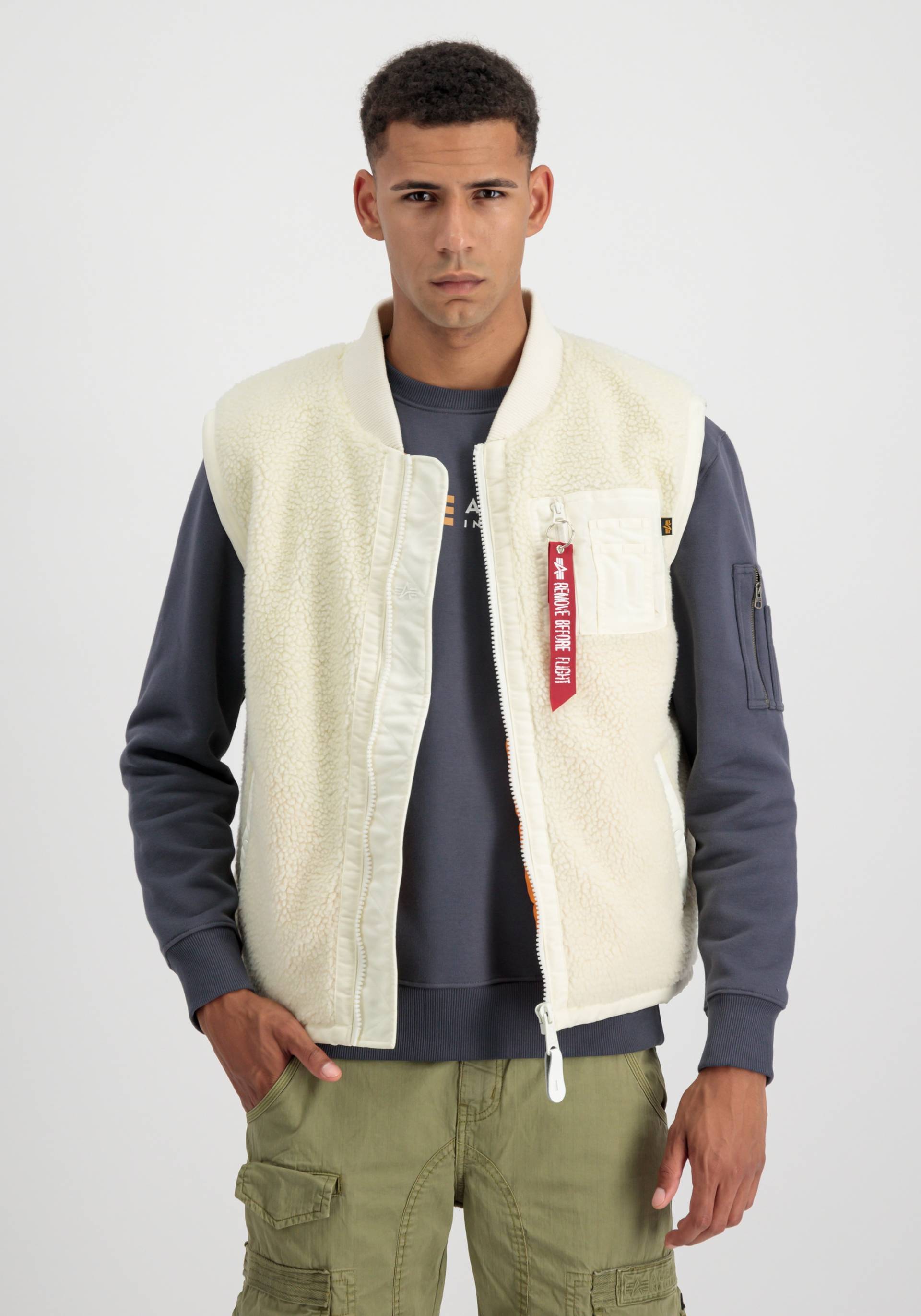 Alpha Industries Blouson "ALPHA INDUSTRIES Men - Vests Teddy Vest" von alpha industries