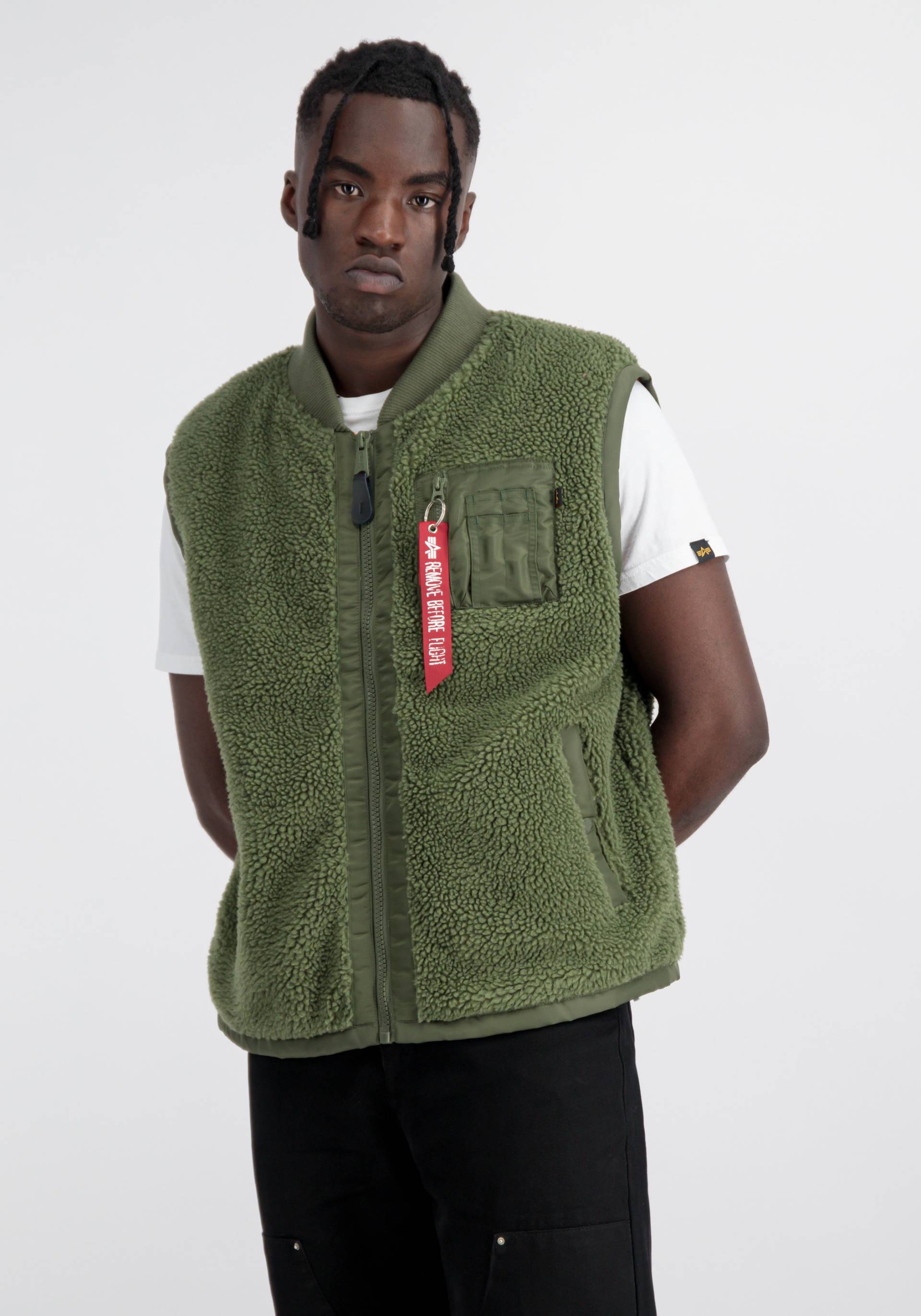 Alpha Industries Blouson "ALPHA INDUSTRIES Men - Vests Teddy Vest" von alpha industries