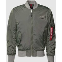 Alpha Industries Bomberjacke mit Label-Patch Modell 'MA-1 TTC' in Oliv, Größe L von alpha industries