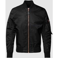 Alpha Industries Bomberjacke mit Stehkragen Modell 'MA-1' in Black, Größe XXXL von alpha industries