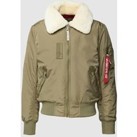 Alpha Industries Bomberjacke mit Umlegekragen Modell 'INJECTOR' in Khaki, Größe M von alpha industries