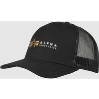 Alpha Industries Cap mit Logo in Black, Größe One Size von alpha industries