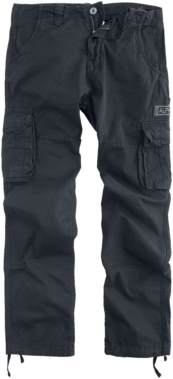 Alpha Industries Cargohose - Jet Pant - W30L34 bis W40L34 - für Männer - Größe W30L34 - schwarz von alpha industries