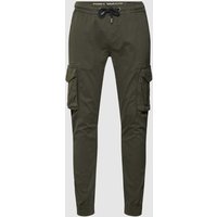 Alpha Industries Cargohose mit Label-Details Modell 'Twill' in Black, Größe XL von alpha industries