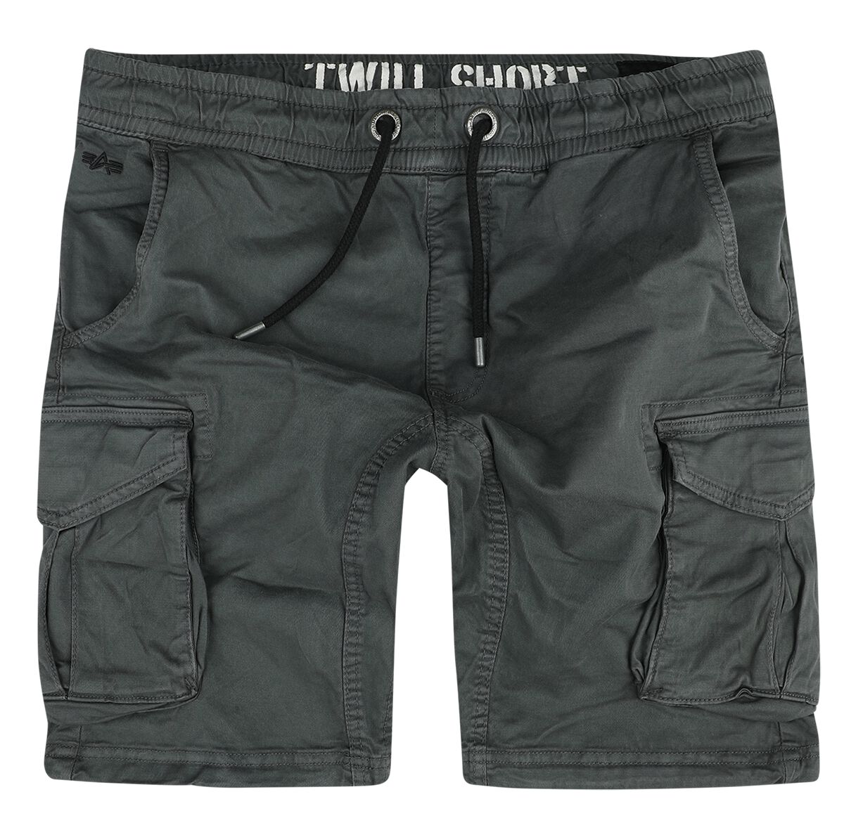 Alpha Industries Cotton Twill Jogger Short Short grau in M von alpha industries