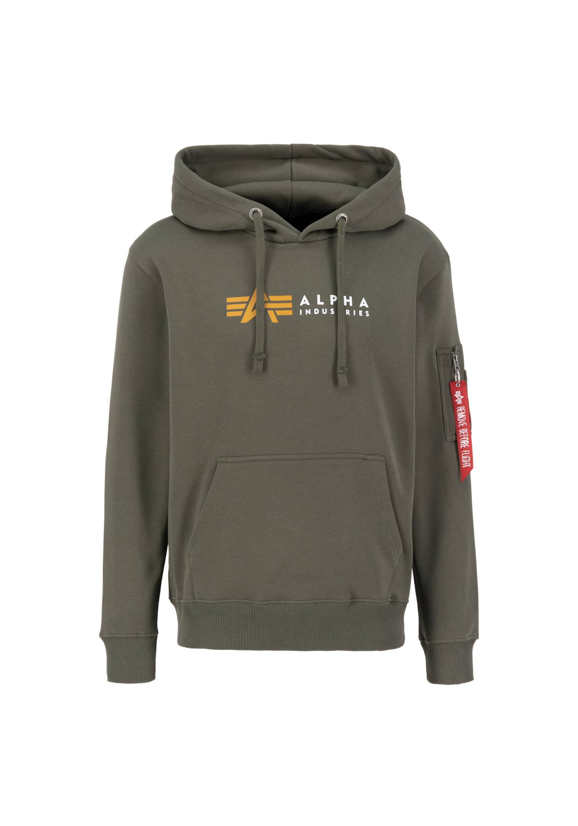 Alpha Industries Hoodie "Alpha Industries Men - Hoodies Alpha Label Hoodie" von alpha industries