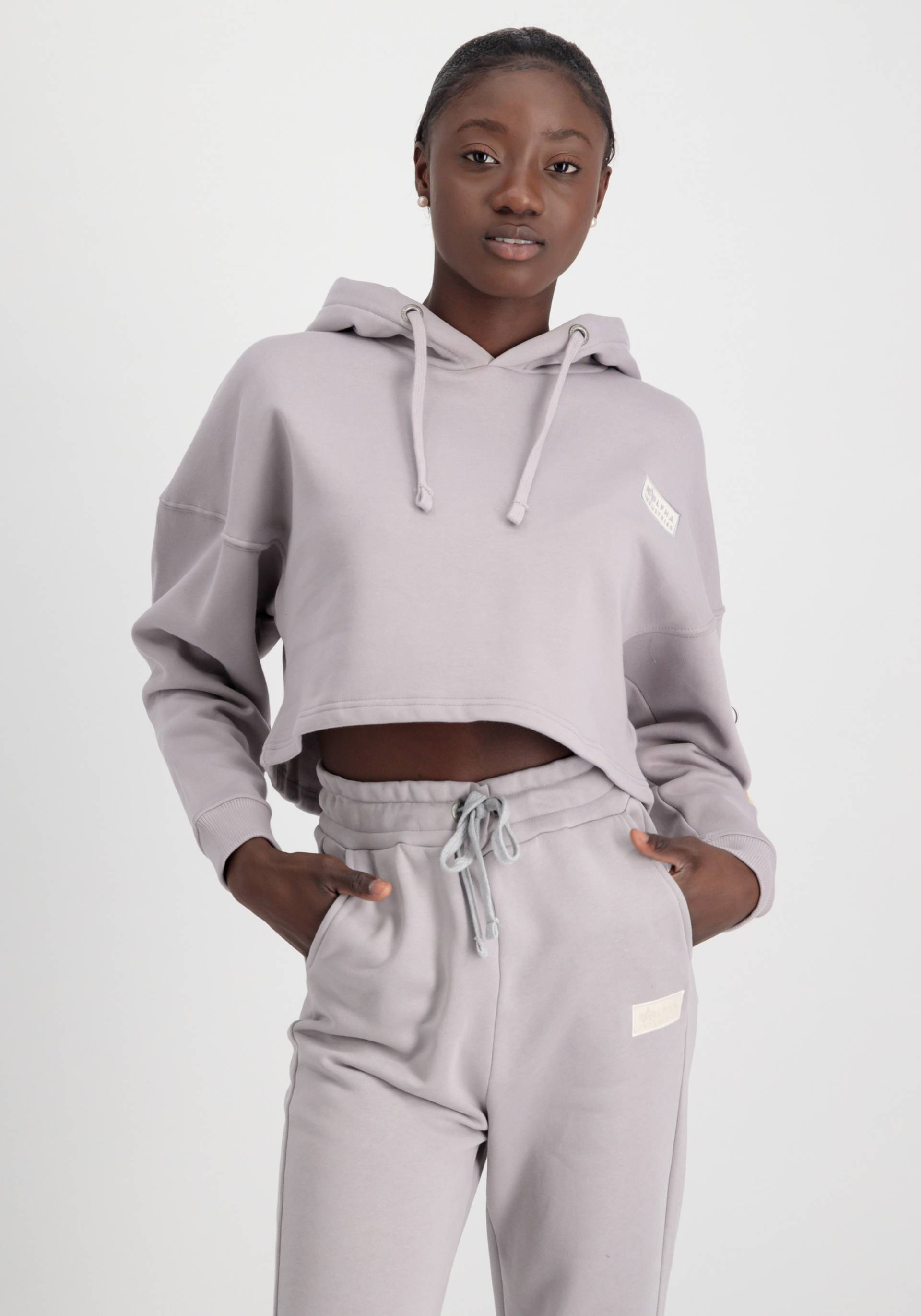 Alpha Industries Hoodie "ALPHA INDUSTRIES Women - Hoodies Organics Cropped OS Hoody Wmn" von alpha industries