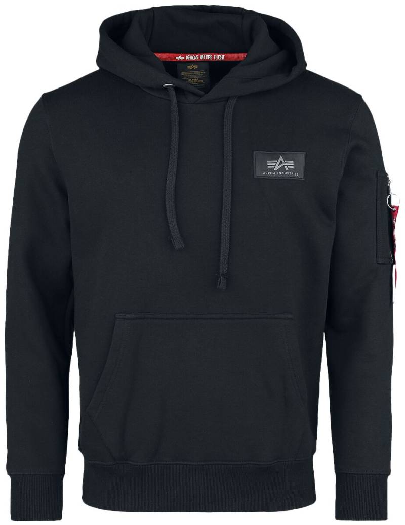 Alpha Industries Kapuzenpullover - BACK PRINT HOODY CAMO PRINT - S bis XXL - für Männer - Größe S - schwarz Alpha Industries Kapuzenpullover - BACK PRINT HOODY CAMO PRINT - S bis XXL - für Männer - Größe S - schwarz von alpha industries