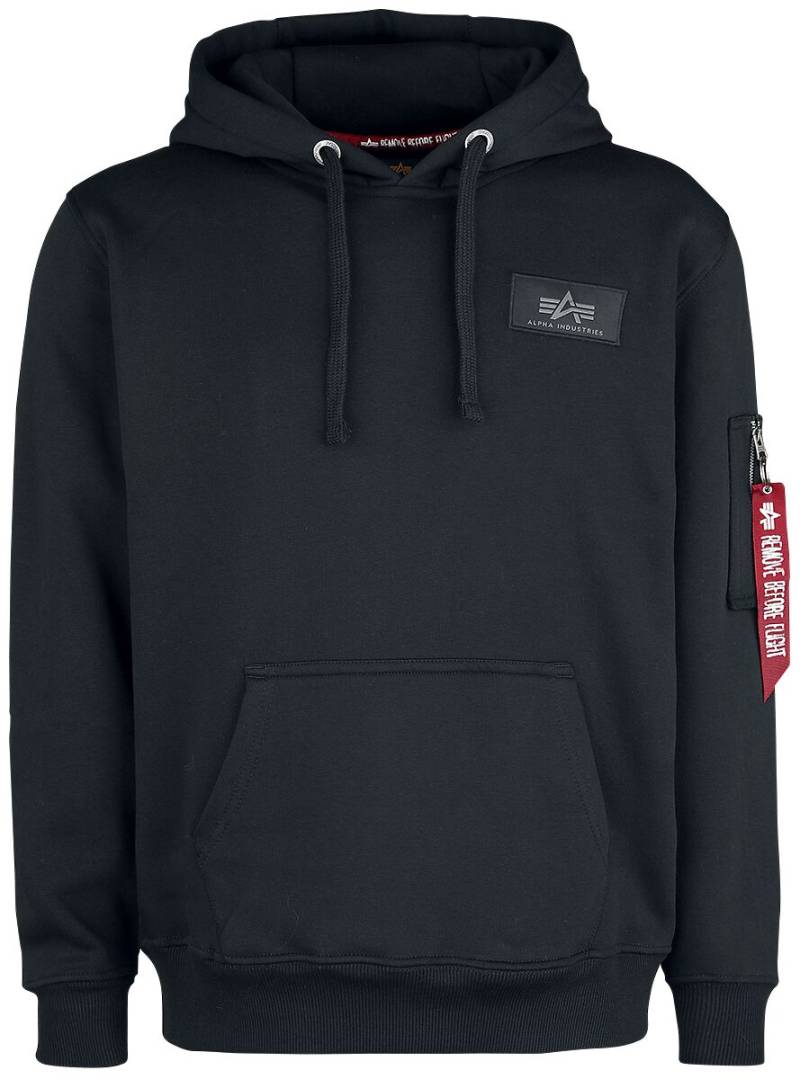 Alpha Industries Kapuzenpullover - Back Print Hoody - S bis 3XL - für Männer - Größe XXL - schwarz von alpha industries