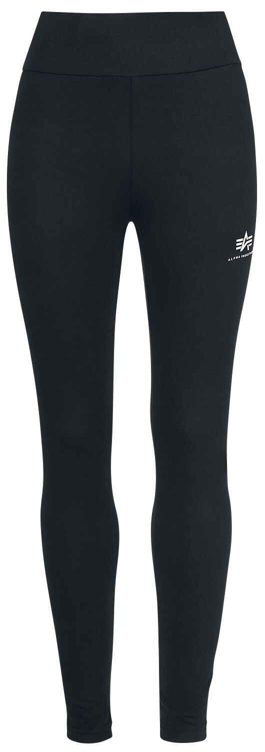 Alpha Industries Leggings - Basic Leggings SL Wmn - XS bis XL - für Damen - Größe XS - schwarz von alpha industries