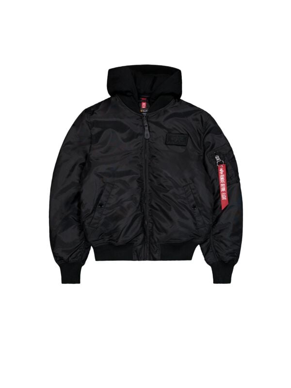 Alpha Industries MA-1 TT Hood Bomberjacke schwarz in XXL von alpha industries