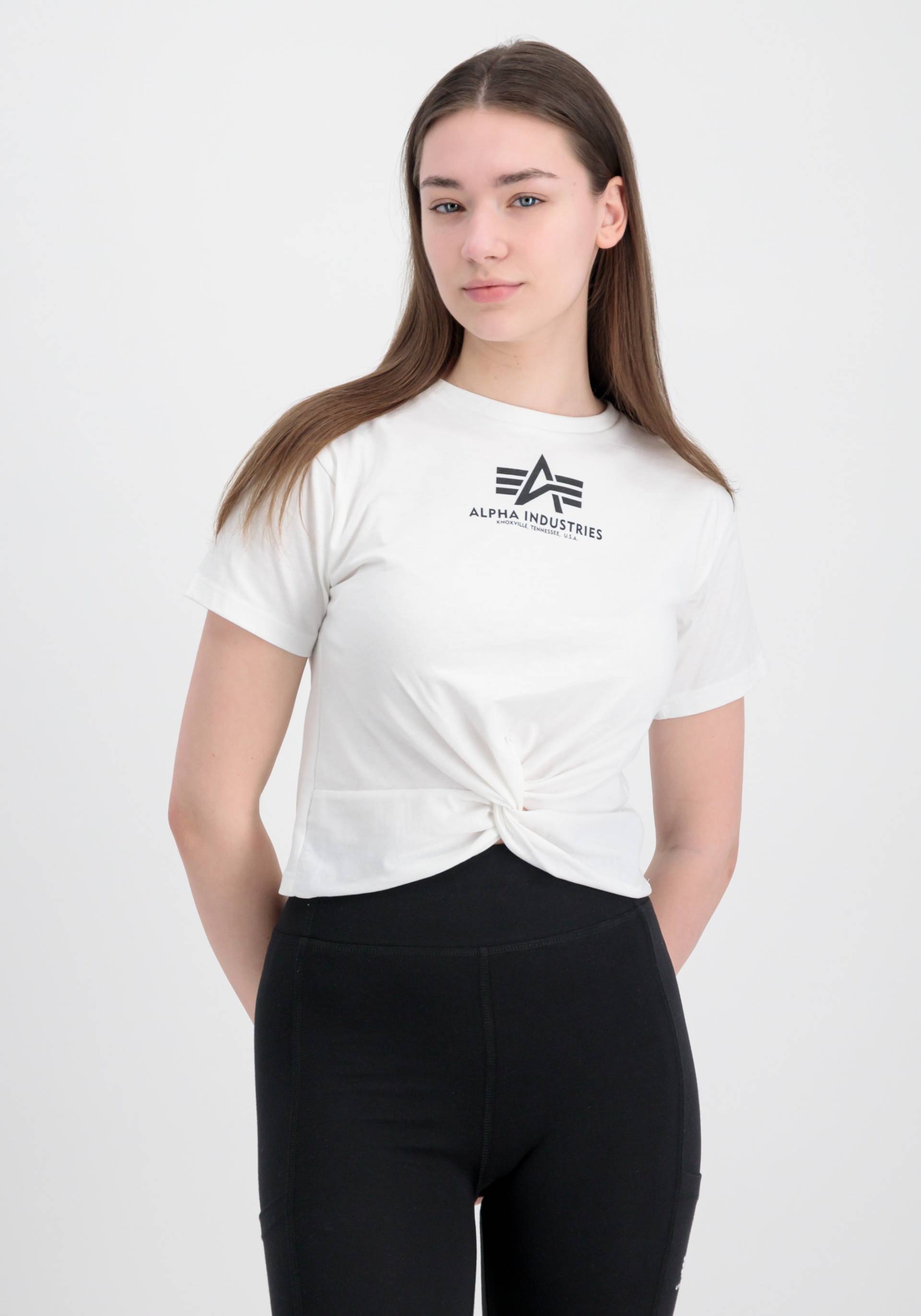 Alpha Industries Muscleshirt "ALPHA INDUSTRIES Women - T-Shirts Knotted Crop T Wmn" von alpha industries