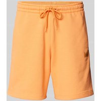 Alpha Industries Regular Fit Sweatshorts mit Label-Patch Modell 'ALPHA ESSENTIALS' in Orange, Größe L von alpha industries