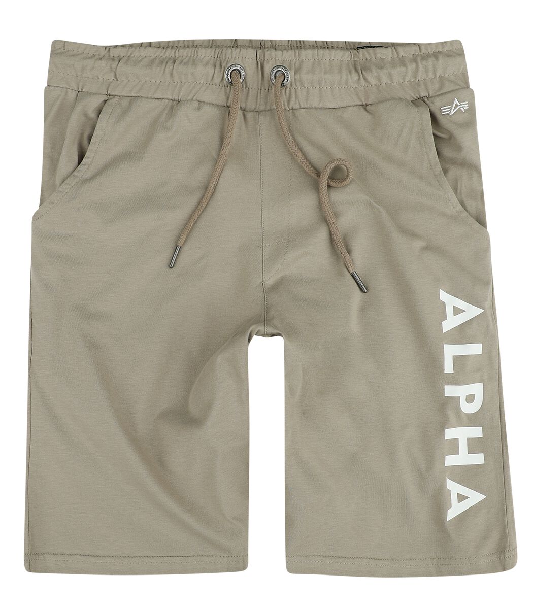 Alpha Industries Short - Alpha Jersey Short - S bis XXL - für Männer - Größe S - sand von alpha industries