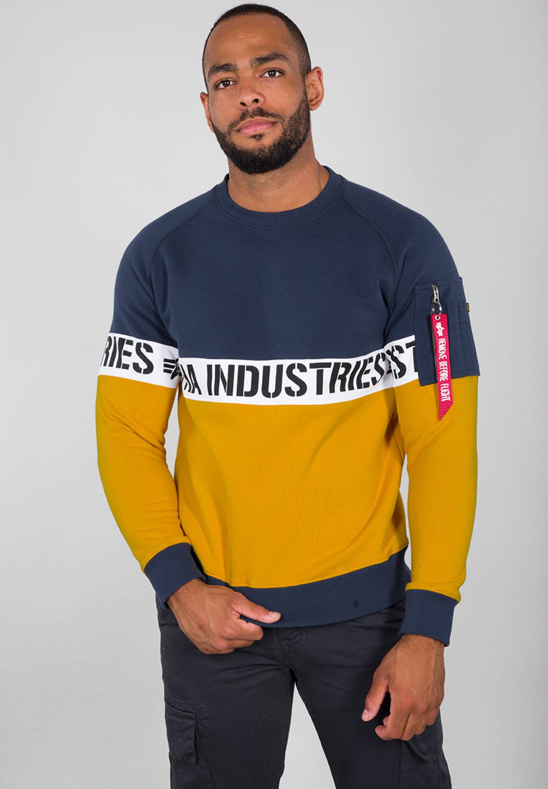 Alpha Industries Sweater "ALPHA INDUSTRIES Men - Sweatshirts AI Stripe Sweater" von alpha industries