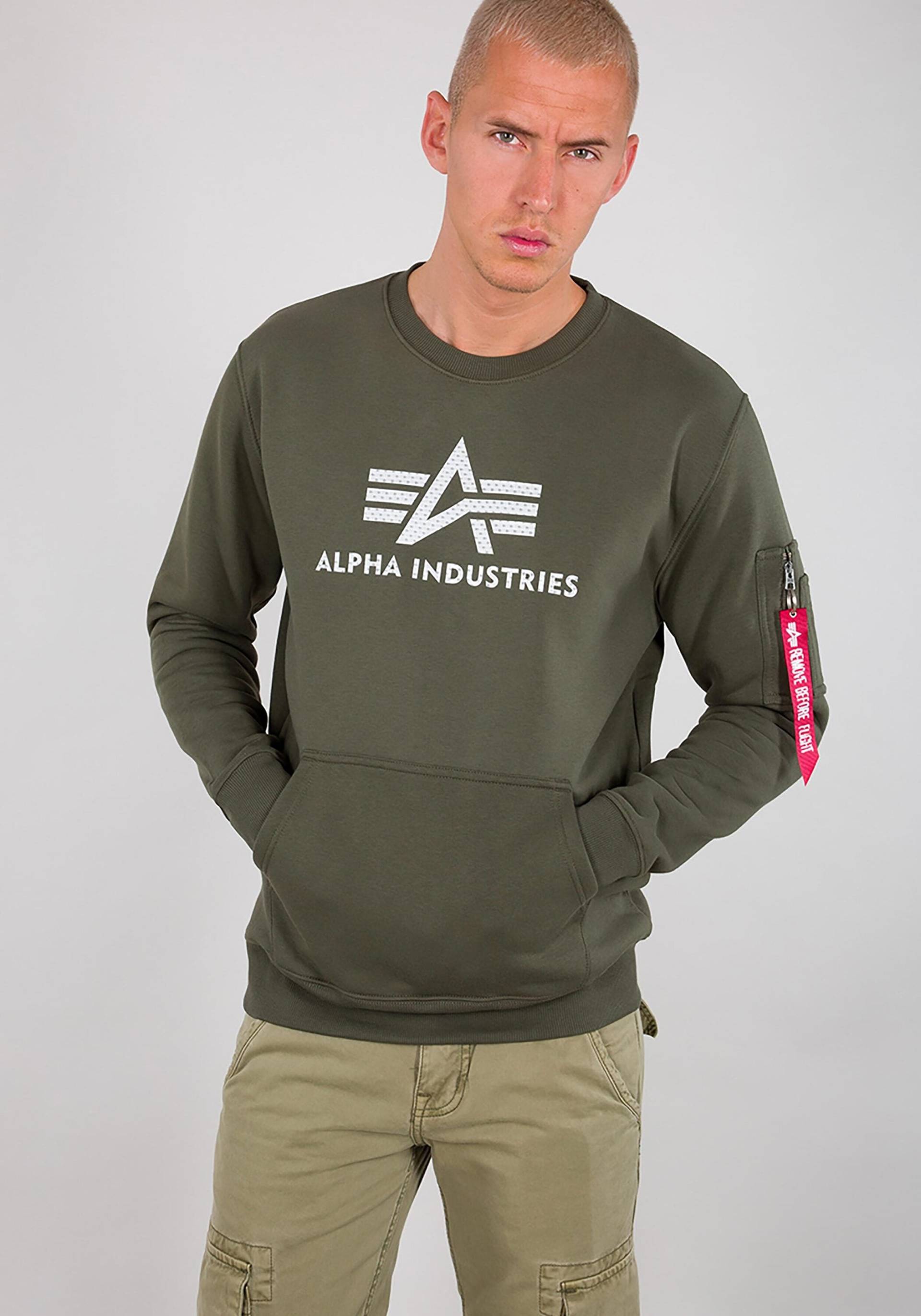 Alpha Industries Sweater "ALPHA INDUSTRIES Men - Sweatshirts 3D Logo Sweater" von alpha industries