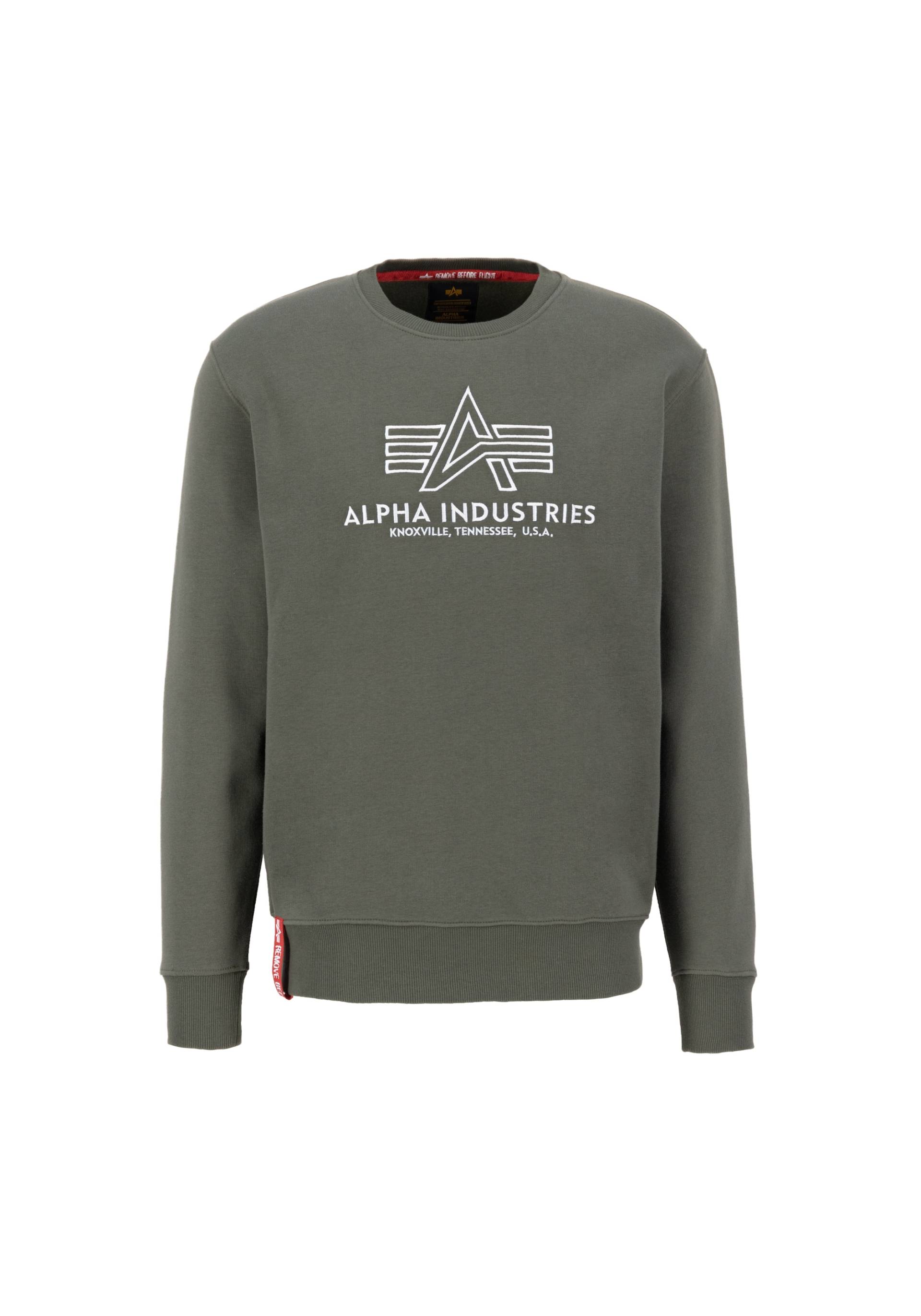 Alpha Industries Sweater "ALPHA INDUSTRIES Men - Sweatshirts Basic Sweater Embroidery" von alpha industries