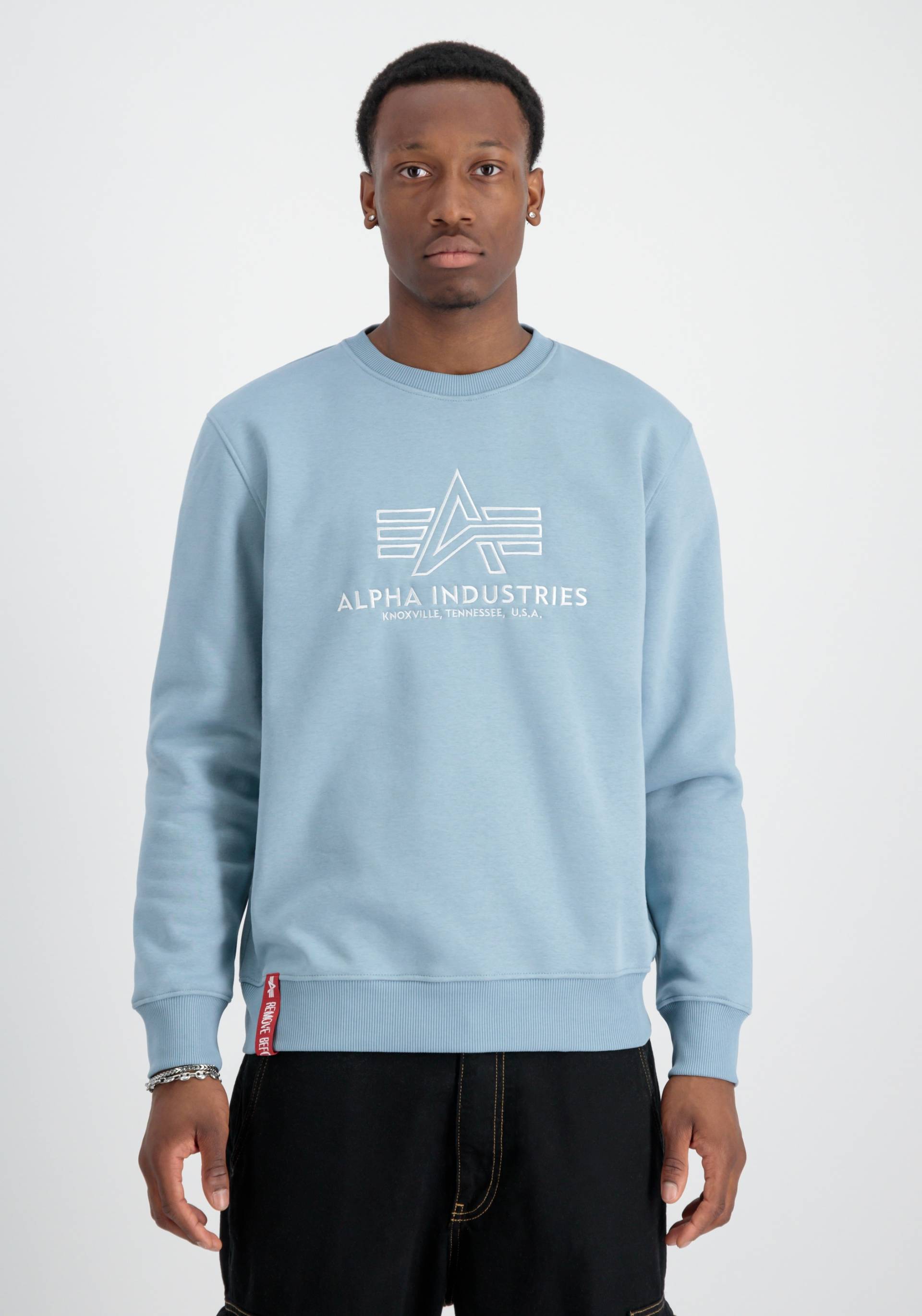 Alpha Industries Sweater "ALPHA INDUSTRIES Men - Sweatshirts Basic Sweater Embroidery" von alpha industries