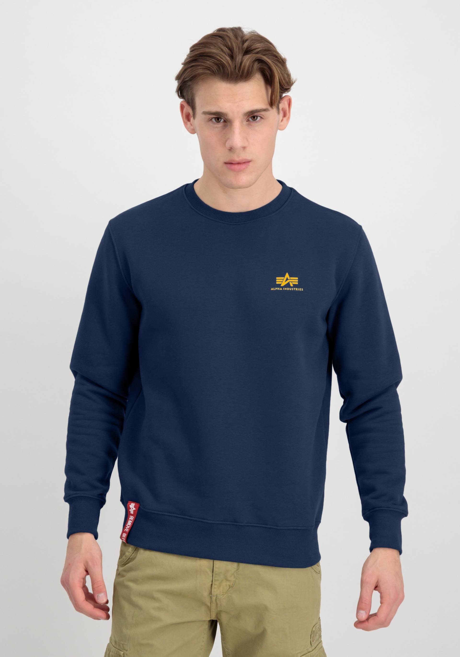 Alpha Industries Sweater "ALPHA INDUSTRIES Men - Sweatshirts Basic Sweater Small Logo" von alpha industries