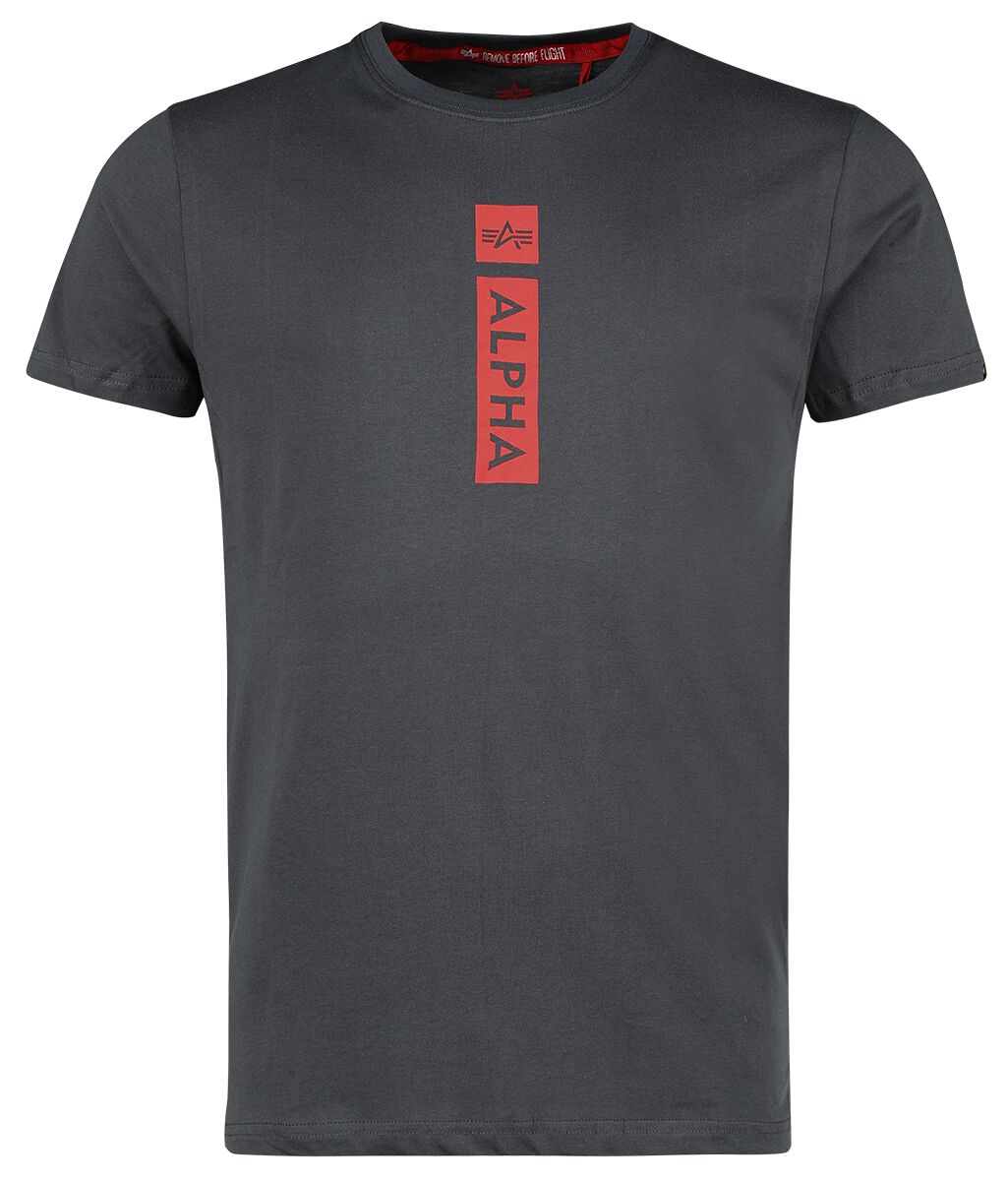 Alpha Industries T-Shirt - Alpha RP T - S bis XXL - für Männer - Größe S - grau von alpha industries