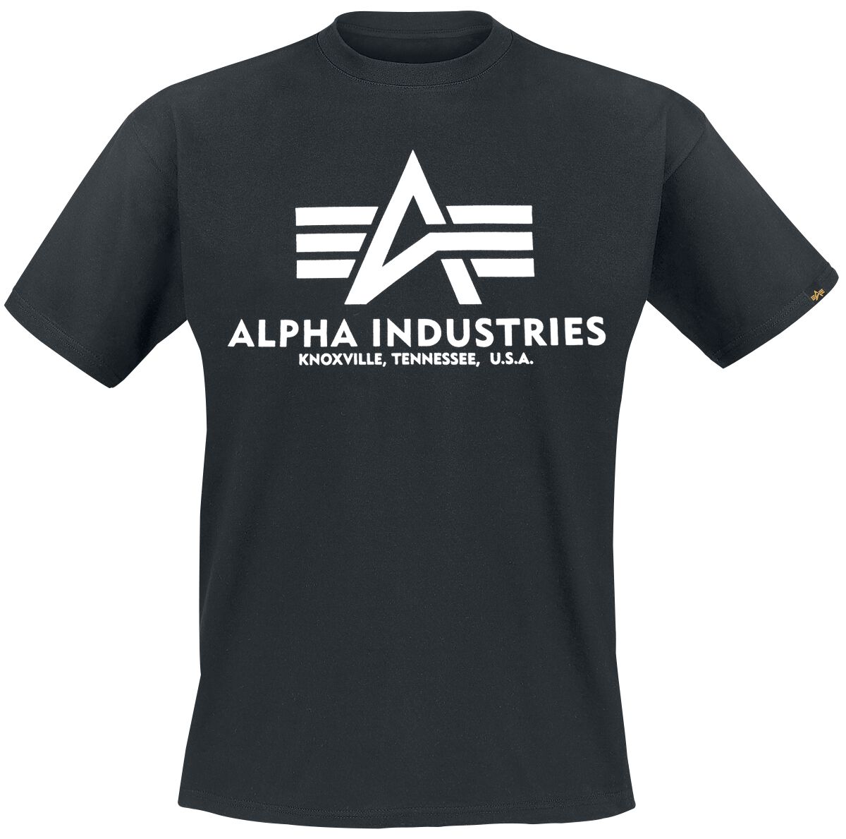 Alpha Industries T-Shirt - Basic T - M bis 3XL - für Männer - Größe L - schwarz von alpha industries