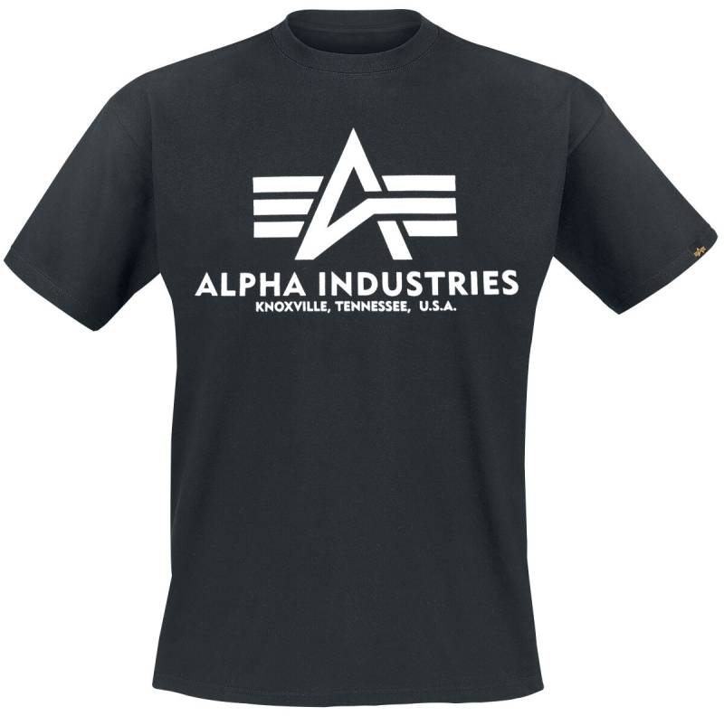 Alpha Industries T-Shirt - Basic T - M bis 3XL - für Männer - Größe XL - schwarz Alpha Industries T-Shirt - Basic T - M bis 3XL - für Männer - Größe XL - schwarz von alpha industries