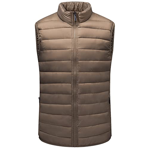 Alpine Swiss Clark Herren Leichte Daunen-Alternative Weste, Taupe, L von alpine swiss