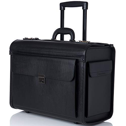 Alpine Swiss Rolling 17" Laptop Aktentasche auf Rädern Attache Lawyers Case Legal Size von alpine swiss