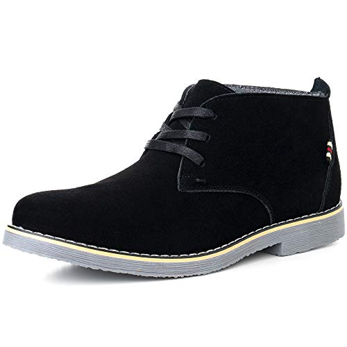 alpine swiss Beck Herren Chukka Boots aus echtem Wildleder Schwarz 10 M US von alpine swiss
