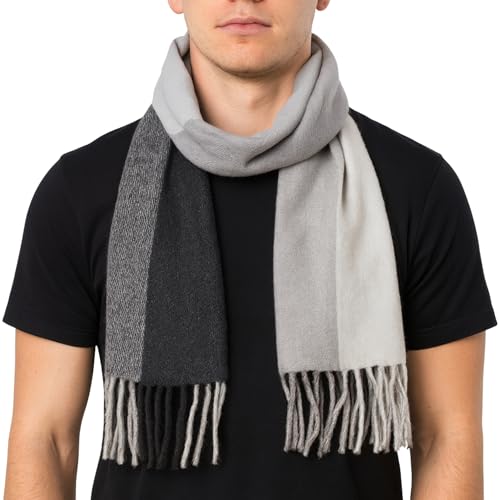 alpine swiss Herren Karierter Schal Weiche Winterschals Unisex von alpine swiss