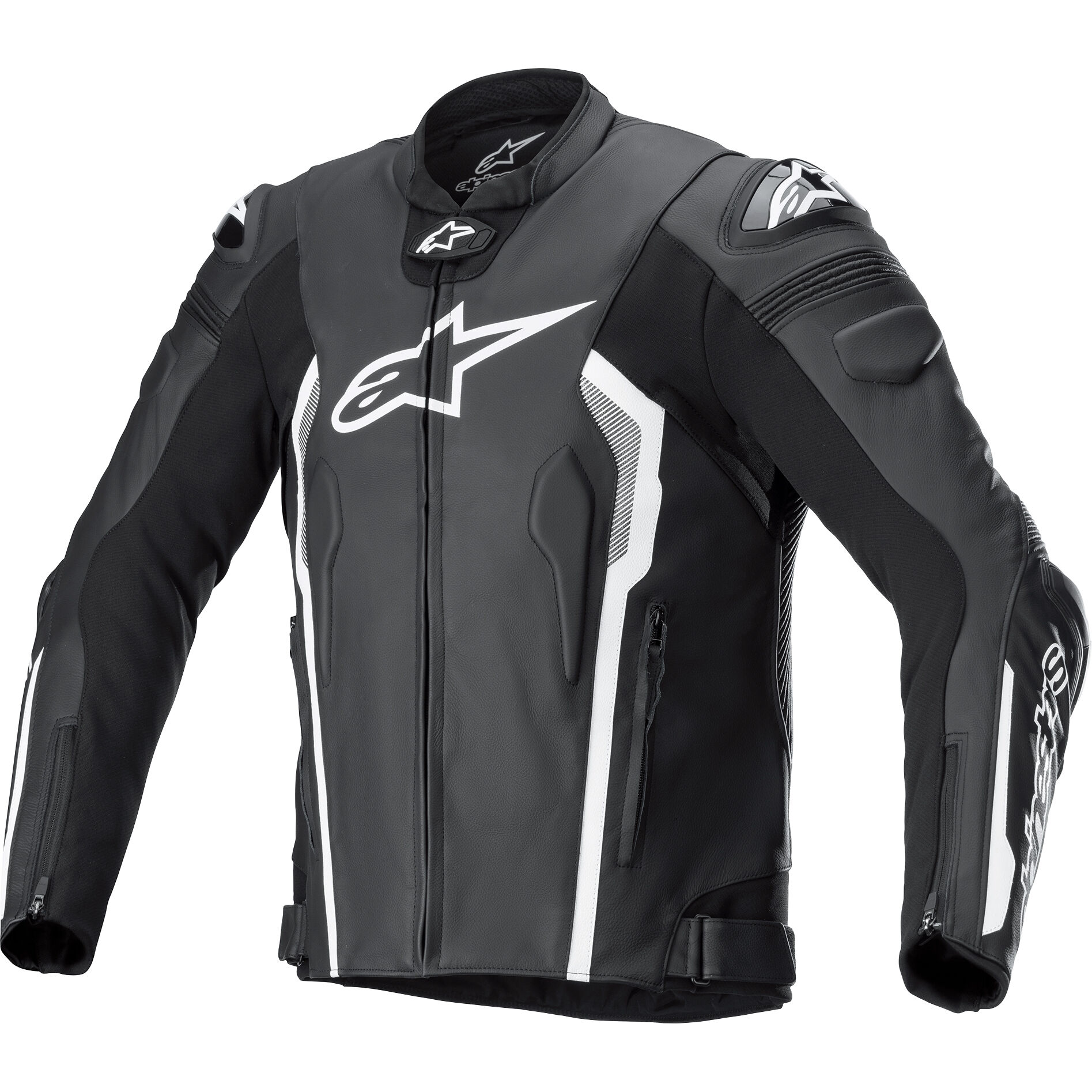 Alpinestars Missile V2 Lederkombijacke schwarz/weiß 52 Herren von alpinestars