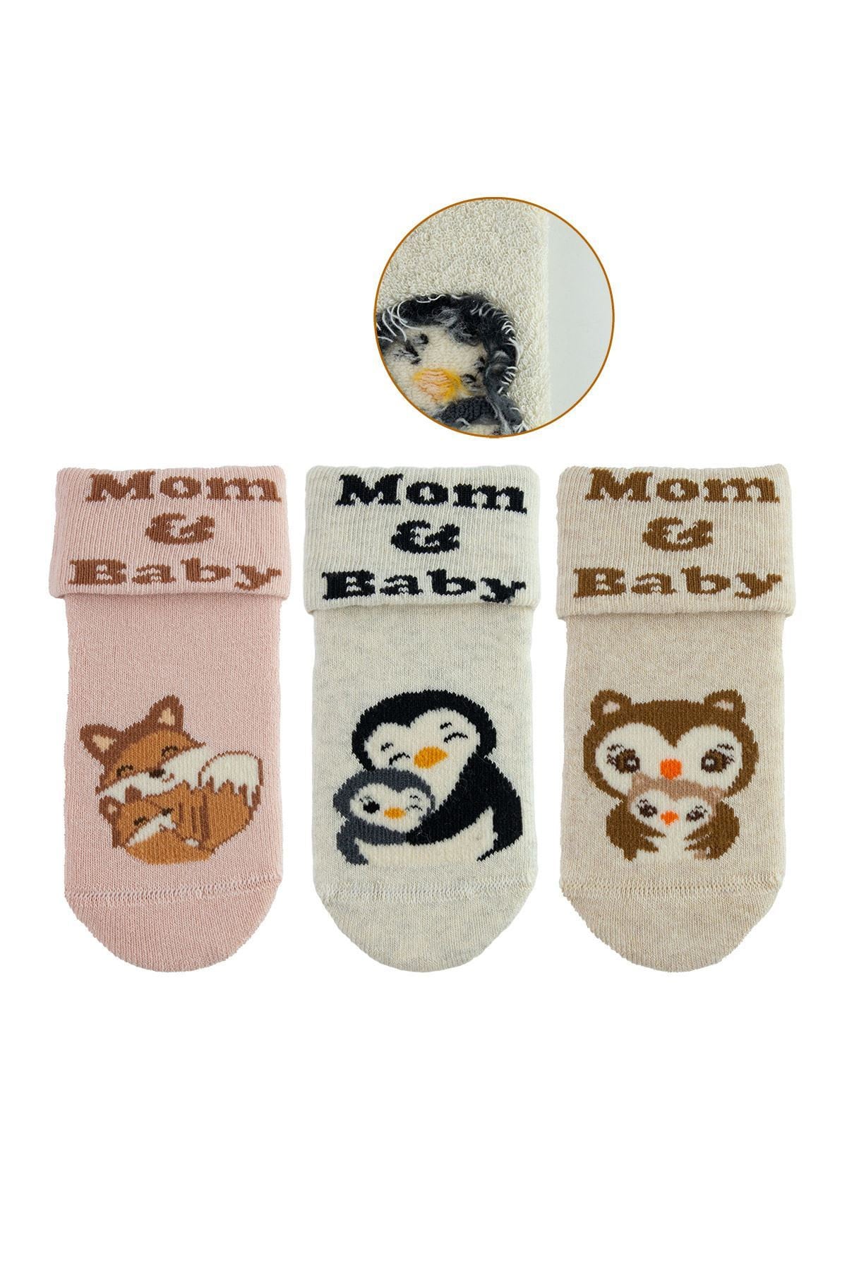 Babysocken - Mom & Baby Party Bunt Abs Stoppersocken Antirutsch Wintersocken Frotteesocken von altisocks