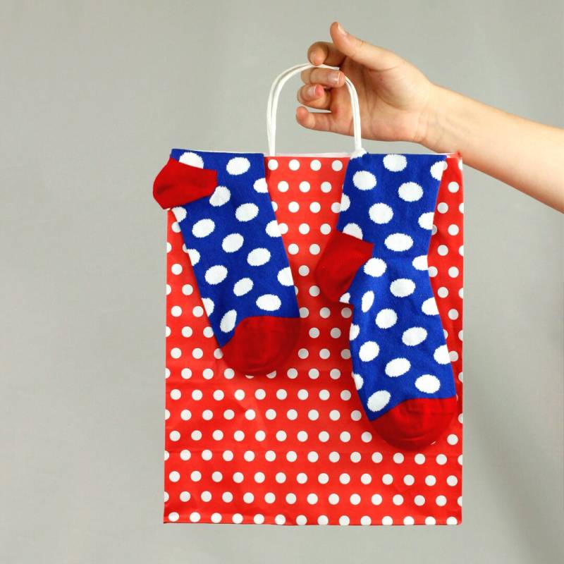 Bunte Socken - Retro Pünktchen Gepunktet von altisocks