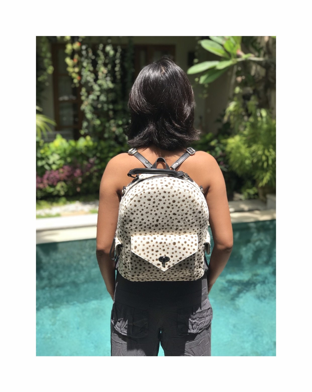 Frei - Leopard Rucksack | Mittel, Kalbshaarrucksack, Haar Auf Fellrucksack, Tierprint Rucksack, Dalmatiner Frei - Leopard Rucksack | Mittel, Kalbshaarrucksack, Haar Auf Fellrucksack, Tierprint Rucksack, Dalmatiner von alusIndonesia