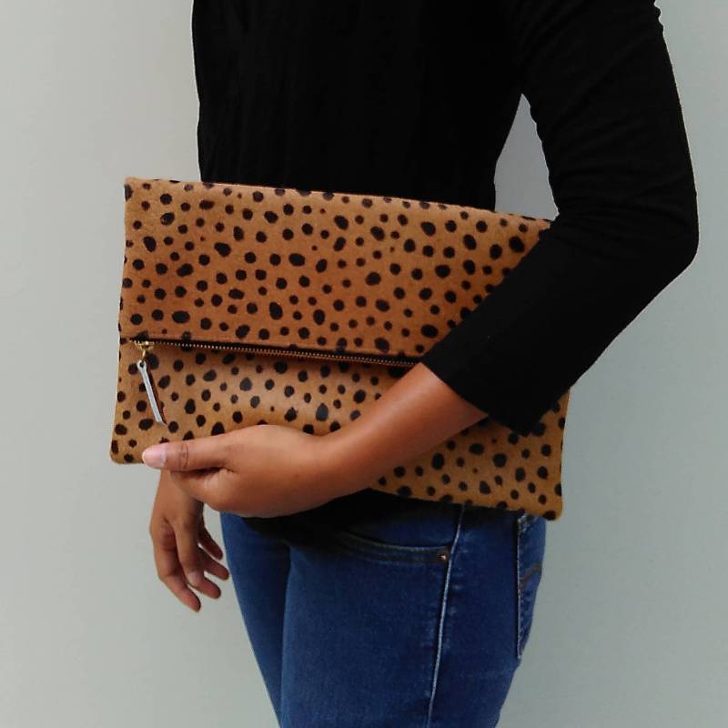 Leopard Clutch, Echtes Leder, Leoparden Print Leder Handtasche Frauen Leopard Clutch, Echtes Leder, Leoparden Print Leder Handtasche Frauen von alusIndonesia