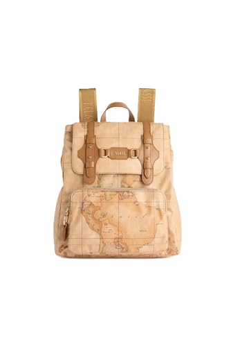 alviero martini 1A Class Rucksack Soft Fusion mit geografischem Druck, 26 x 32 x 12 cm, Tabak, Tabak von alviero martini