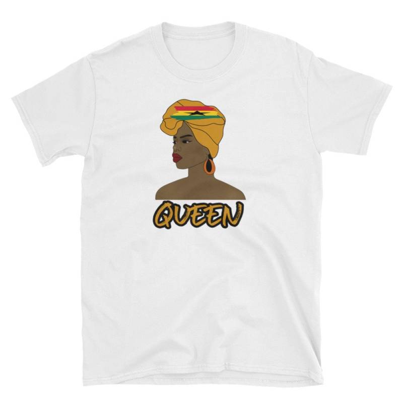 Queen Ghana Afro African Woman Pride Melanin Unisex T-Shirt von alzodesigns