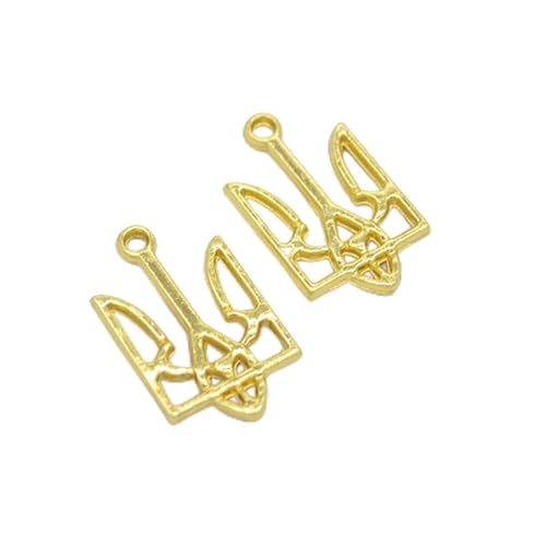 100 PCs Ukrainisches Symbol Anhänger Ukraine Inspirierte Geschenke Ukraine Erinnert Sich Schmuck Für Freunden Familiengeburtstagsgeschenk Schmuck Für Männer Männer von amangul