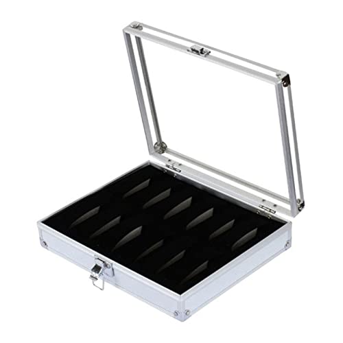 6/12 Grids Watch Box Display Koffer Organizer Box Schmuckhalter Transparent Display Aufbewahrungskoffer Uhr Anhaltsprotokollboxen Für Männer von amangul