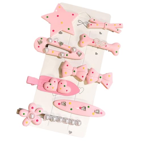 8pcs Modische Sternhaarclip Schlupf Widerstand Entenbill Barrettes Sichern Grip Haarnadel Für Frauen Girls Friseur Plastik Haar Clip Set von amangul