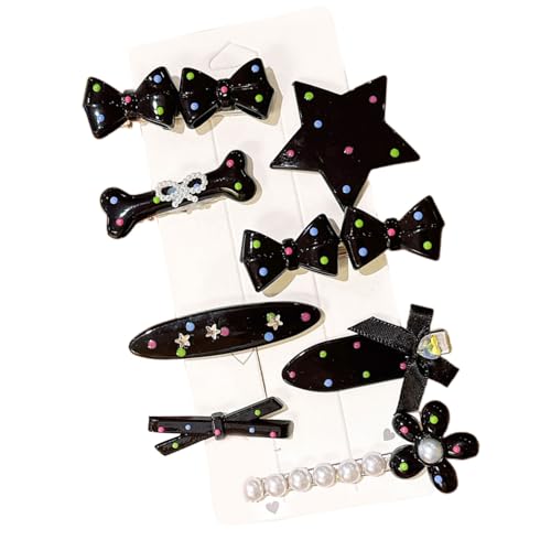 8pcs Modische Sternhaarclip Schlupf Widerstand Entenbill Barrettes Sichern Grip Haarnadel Für Frauen Girls Friseur Plastik Haar Clip Set von amangul