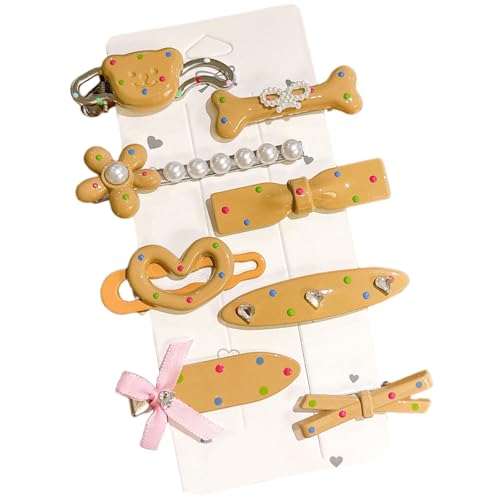 8pcs Modische Sternhaarclip Schlupf Widerstand Entenbill Barrettes Sichern Grip Haarnadel Für Frauen Girls Friseur Plastik Haar Clip Set von amangul