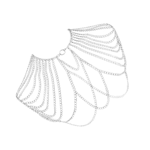 amangul Einzigartige Männer Metall Schulter Halskette Körperkette Mit Quasten Eleganter Schmuck Für Partys Und Nachtleben Enthusiasten Festivalkette von amangul