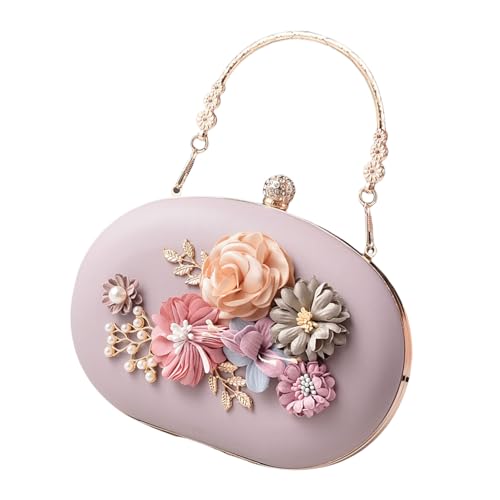 Fashion Party Geldbörse Mit Blumendekoration Weiche PU Abendbeutel Crossbody Geldbilder Für Besondere Anlässe Event Handtasche von amangul