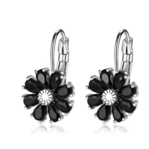 Funkelnde Stecker Set Ohrringe Mehrfarbige Steine ​​Allergie Sichere Materialien Leichte Komfort Formale Gelegenheit Juwelier Mode MulticoloroRringe Für Partys von amangul